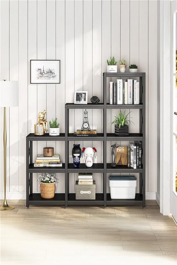 Deconode Verona Merdiven Kitaplık Siyah-Antrasit DN1146SA