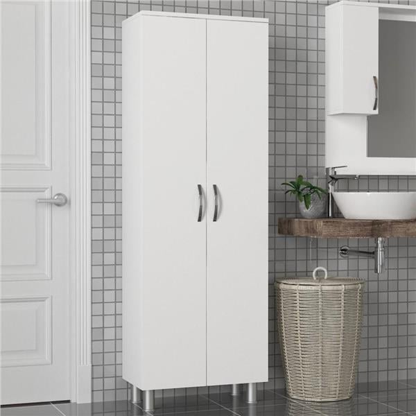 Dekorister Arizona 2 Kapaklı Çok Amaçlı Dolap Beyaz