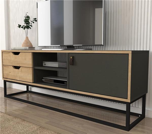 Dekorister Dolores Tv Ünitesi Antrasit  Safir
