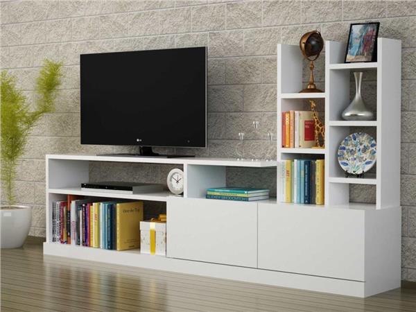 Dekorister Dolunay Tv Ünitesi Beyaz