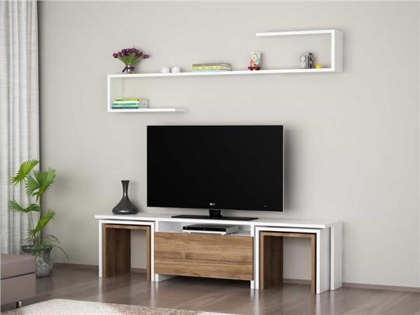 Dekorister Ege Tv Ünitesi BeyazCeviz