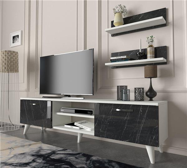 Dekorister Geacles Tv Ünitesi BeyazMermer