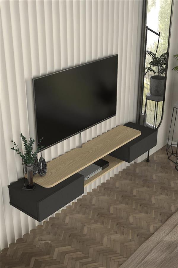 Dekorister Glint Tv Sehpası Antrasit - Rota 150 cm