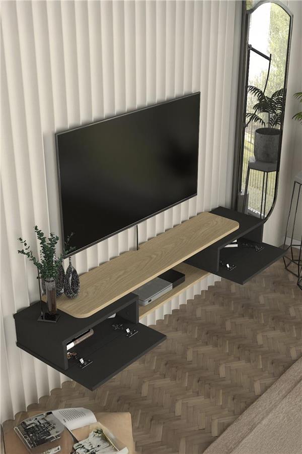 Dekorister Glint Tv Sehpası Antrasit - Rota 150 cm
