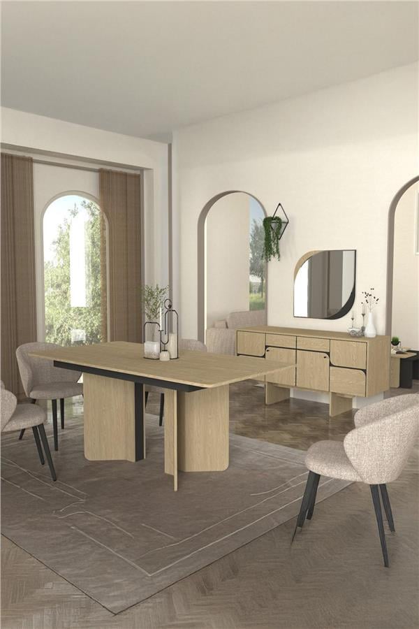 Dekorister Lava Konsol Rota - Antrasit 150cm