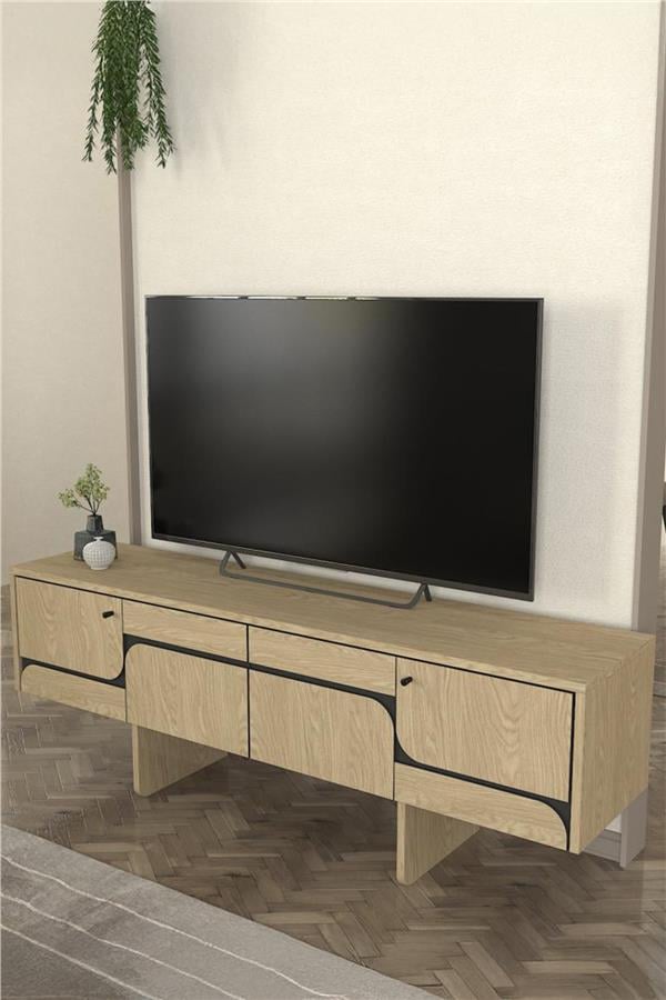Dekorister Lava Tv Sehpası Rota - Antresit 150cm