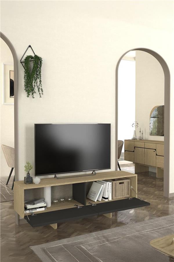 Dekorister Lava Tv Sehpası Rota - Antresit 150cm