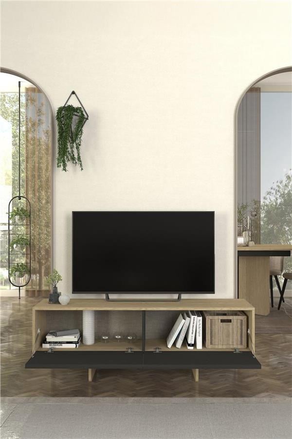 Dekorister Lava Tv Sehpası Rota - Antresit 150cm