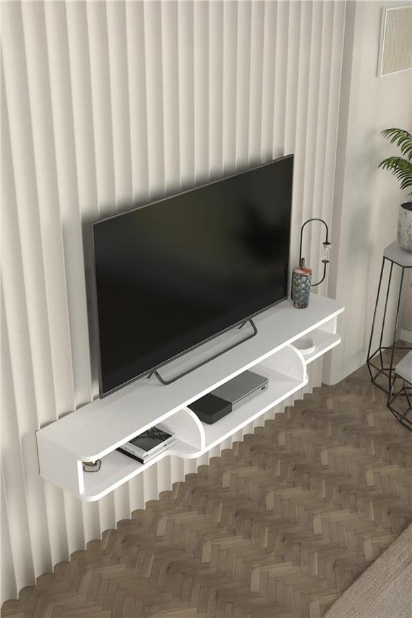 Dekorister Leppo Tv Sehpası Beyaz 135 cm