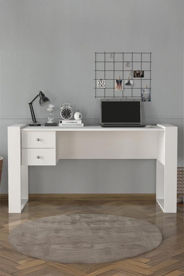 Dekorister Lord Çalışma Masası Beyaz  160 cm