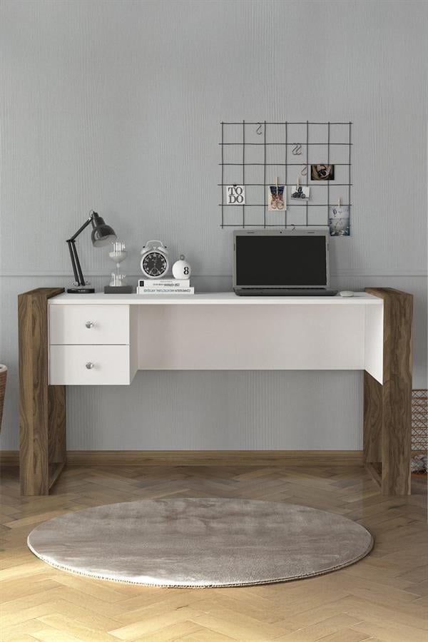 Dekorister Lord Çalışma Masası BeyazCeviz  160 cm