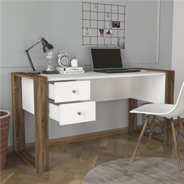 Dekorister Lord Çalışma Masası BeyazCeviz  160 cm