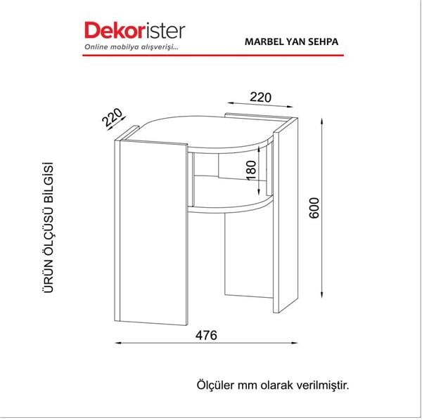 Dekorister Marbel Koltuk Yan Sehpa CevizMermer