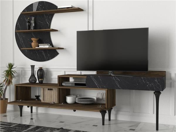 Dekorister Padre Tv Ünitesi CevizMermer