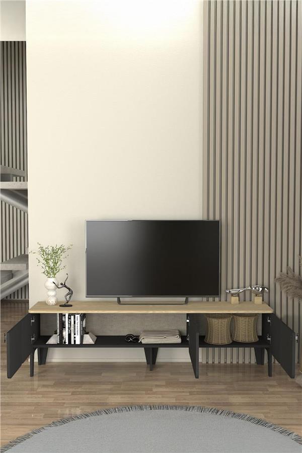 Dekorister Pedro Tv Sehpası Antrasit - Rota 180cm