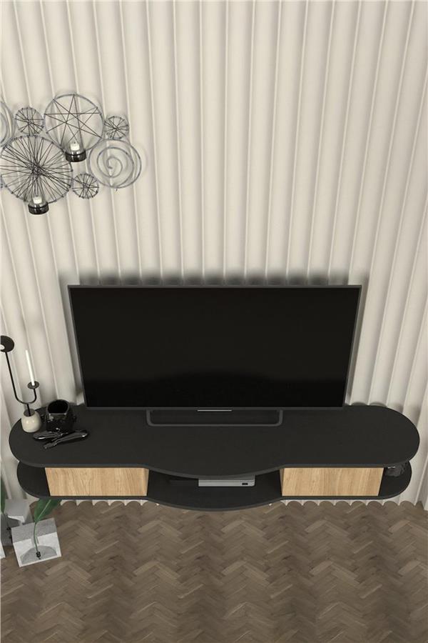 Dekorister Perk Tv Stand Antrasit - Sepet 150 cm