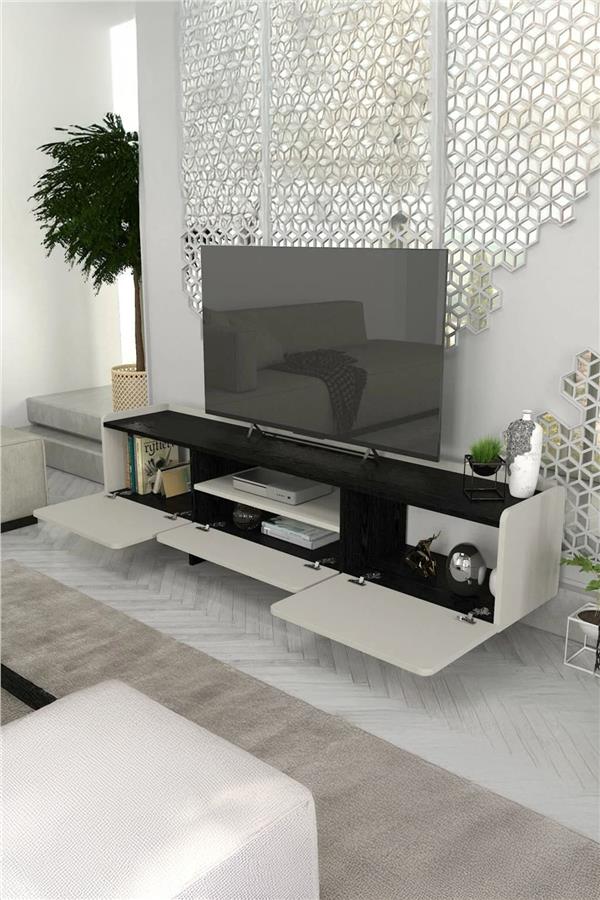 Dekorister Rogan Tv Stand Kumtaşı - Senkronsiyah