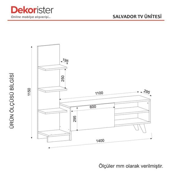 Dekorister Salvador Tv Ünitesi Beyaz