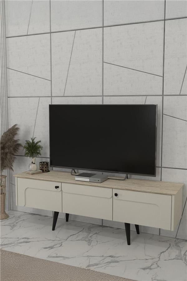 Dekorister Sevilla Tv Sehpası Kumtaşı - Traverten 150cm