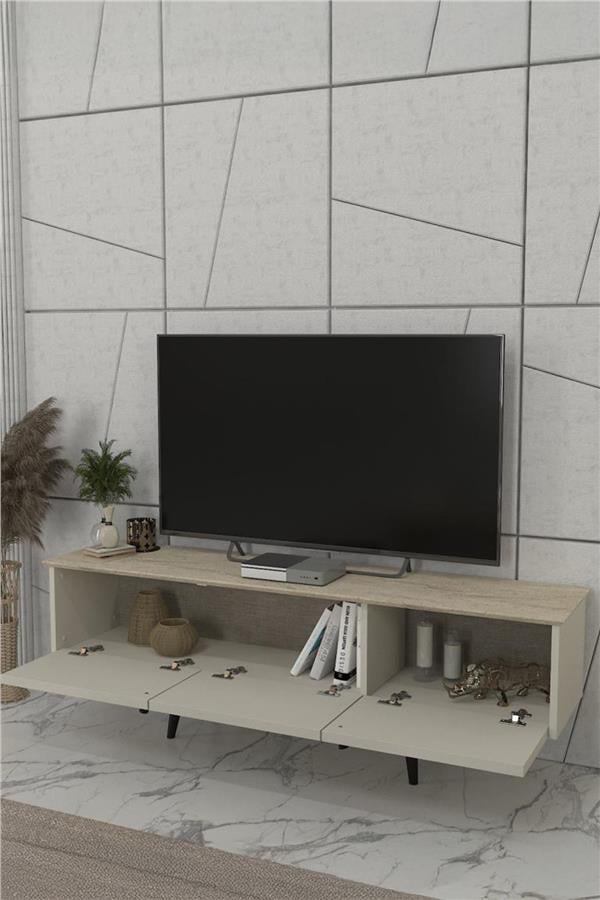 Dekorister Sevilla Tv Sehpası Kumtaşı - Traverten 150cm