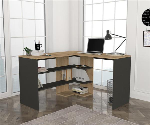 Dekorister Stylo Çalışma Masası Safir  Antrasit