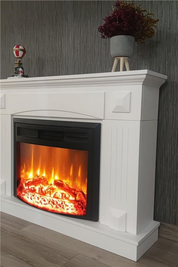 DLC Santorini Dekoratif Şömine Beyaz 1800 Watt (WF2613WD)