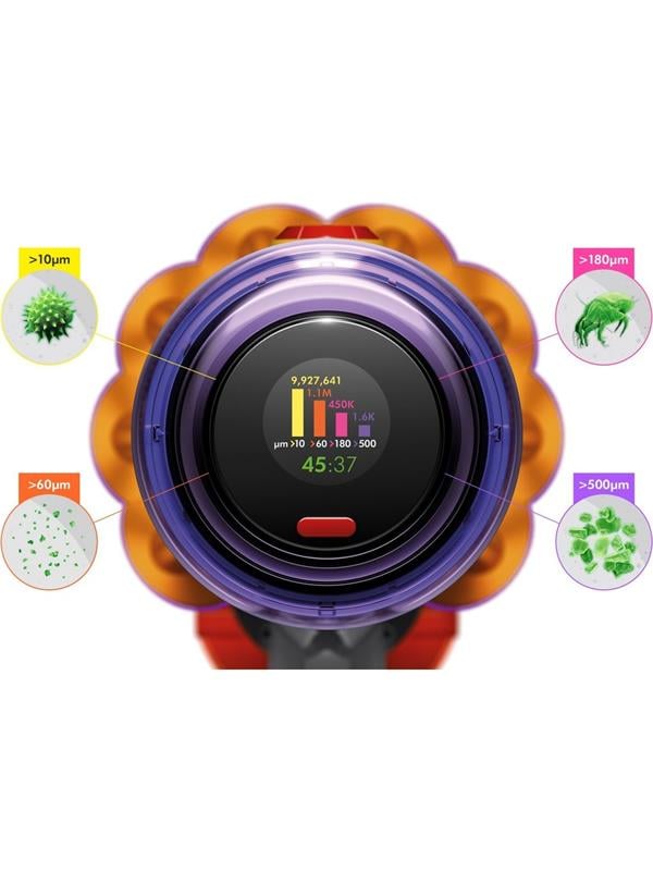 Dyson V12 Detect Slim Absolute Kablosuz Şarjlı Dikey Süpürge Sarı Nikel