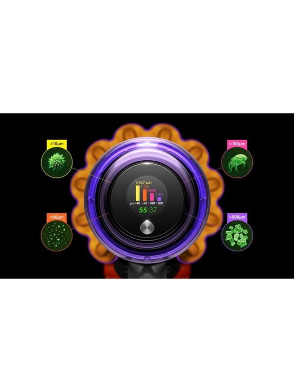 Dyson V15 Detect Kablosuz Şarjlı Dikey Süpürge Sarı Nikel