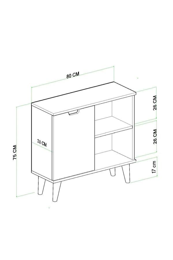 Evdemo Elegant 2 Kapaklı Dekoratif Konsol Barok Ceviz