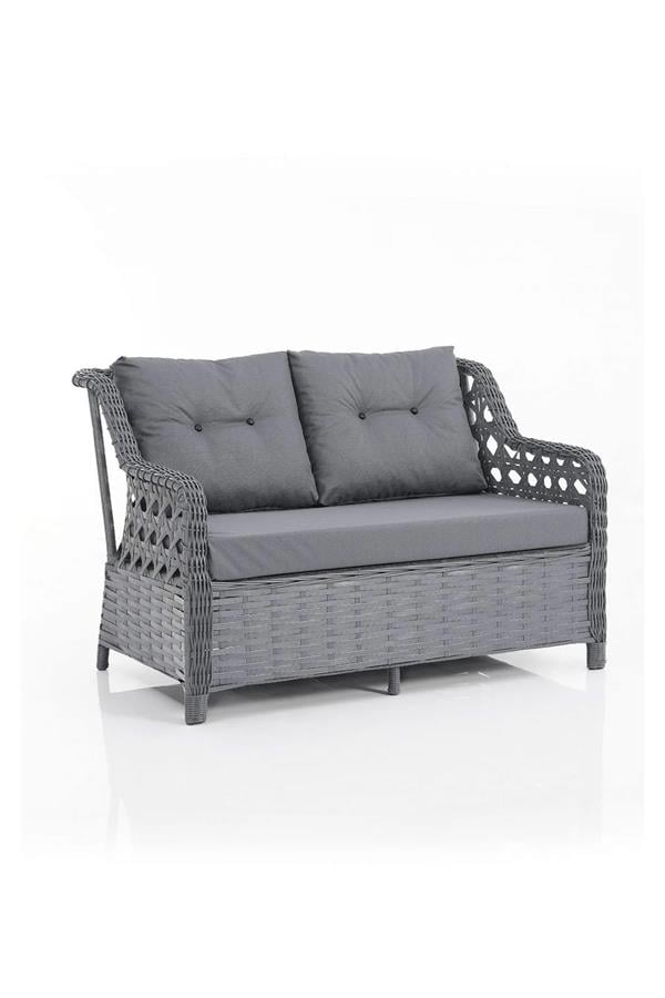 Evdemo Eren Rattan Bahçe Balkon Takımı 2+1+1 Antrasit