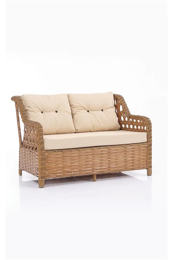 Evdemo Eren Rattan Bahçe Balkon Takımı 2+1+1 Kahve