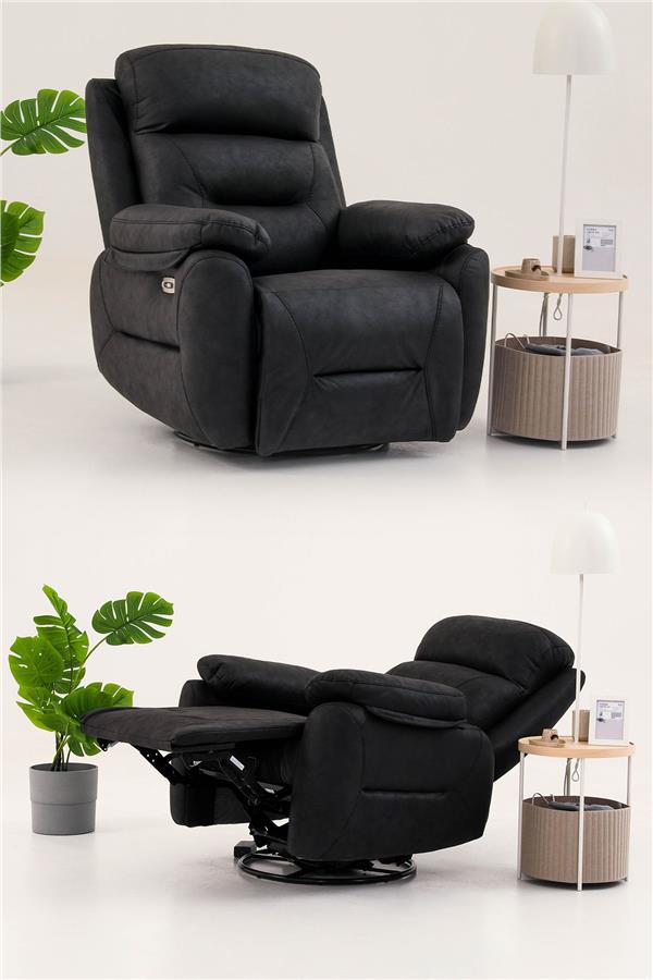 Eymense Comfort Elektrik Mekanizmalı TV Baba Koltuğu Antrasit