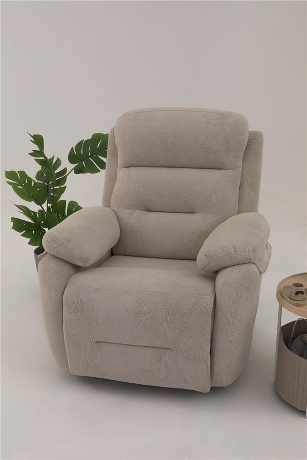 Eymense Comfort Elektrik Mekanizmalı TV Baba Koltuğu Krem