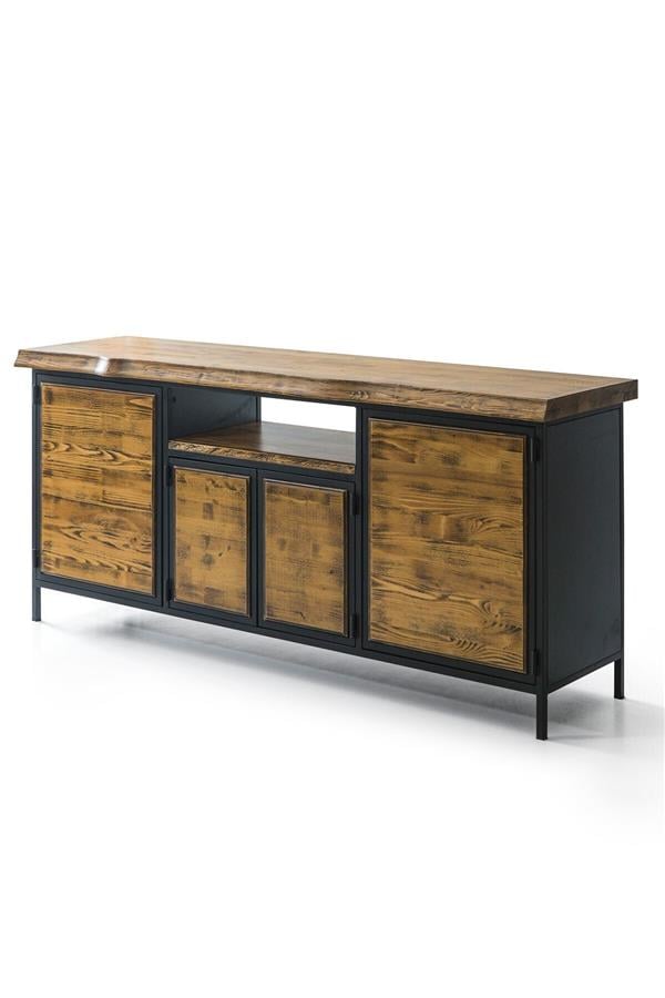 Eymense Wooden Ladin Ahşap Konsol Ceviz