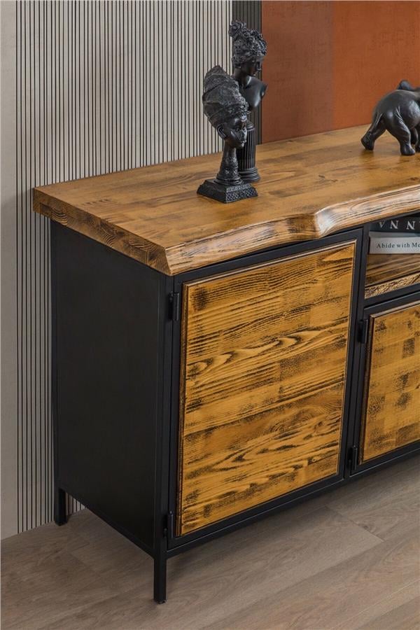 Eymense Wooden Ladin Ahşap Konsol Ceviz
