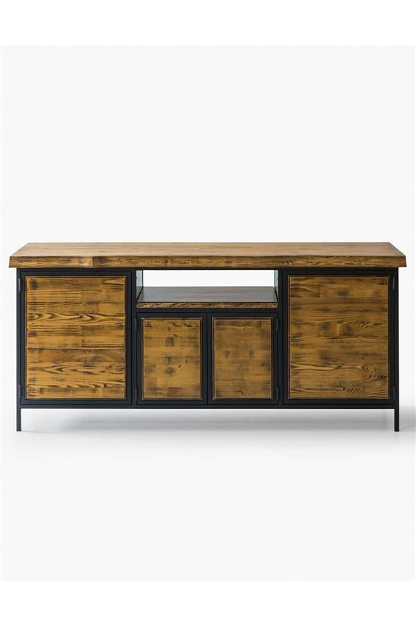 Eymense Wooden Ladin Ahşap Konsol Ceviz