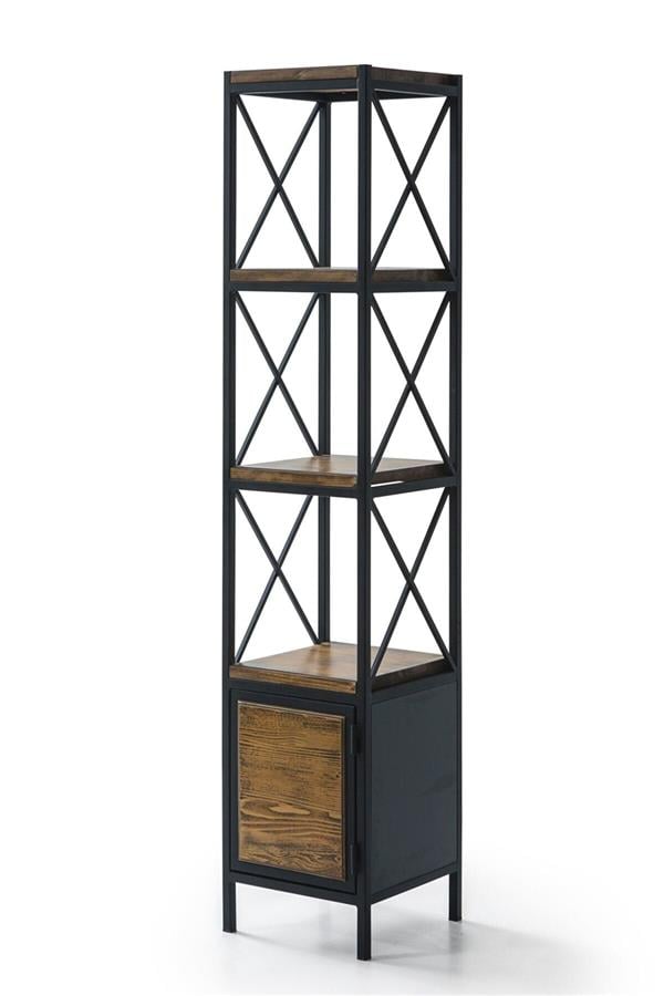 Eymense Wooden Ladin Ahşap Kule Kitaplık Ceviz