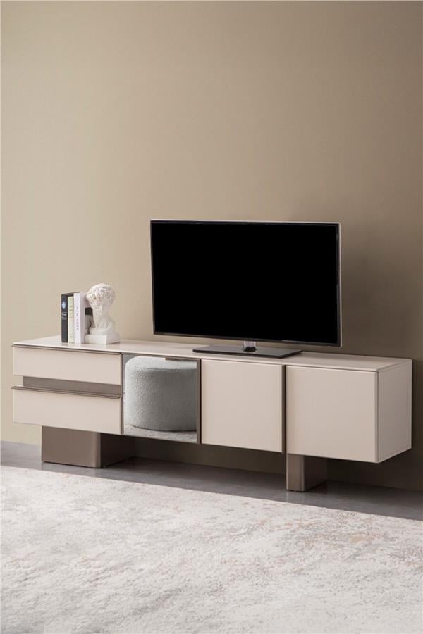 Eymense Zen Modern Tv Sehpası Krem
