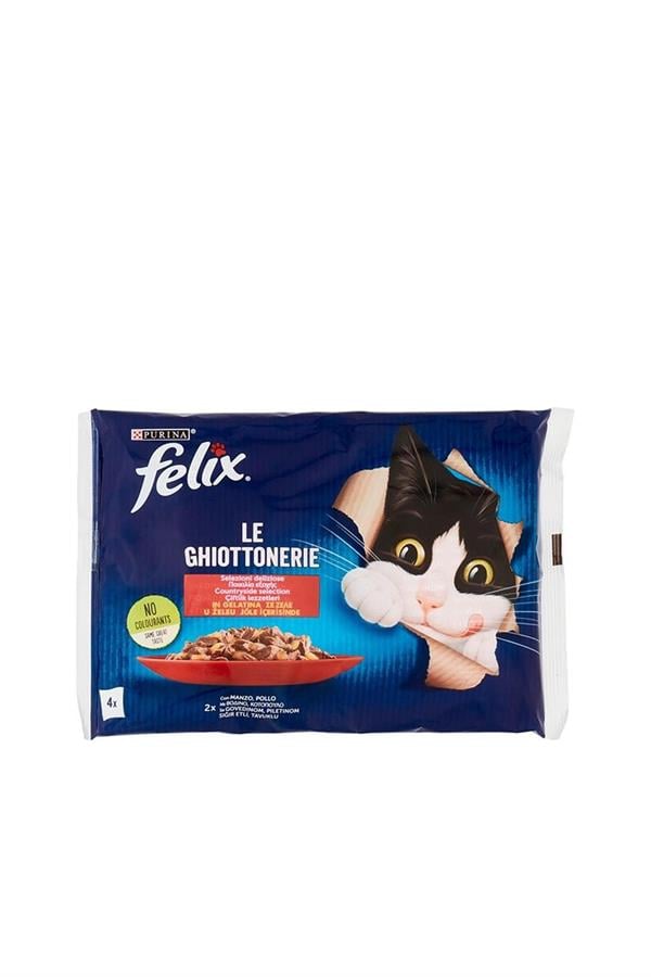 FELIX 4*85 GR KEDI MAMASI SIGIR ETLI POUCH