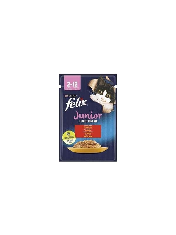 FELIX 85 GR YAVRU KEDI MAMASI SIGIR ETLI  POUCH