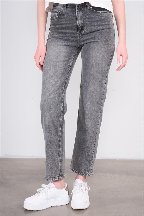 Fithit 7813 Bayan Kelly Straight Jean Pantolon Antrasit