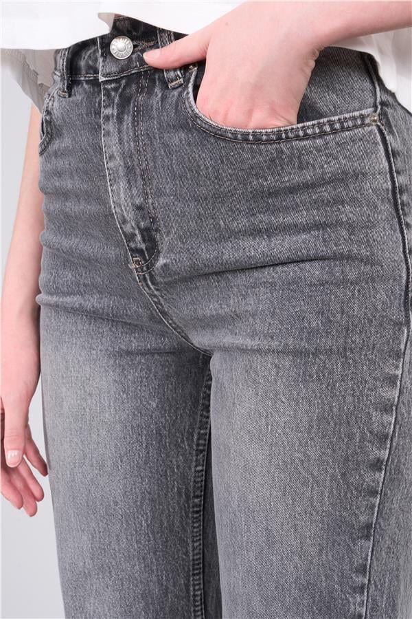 Fithit 7813 Bayan Kelly Straight Jean Pantolon Antrasit