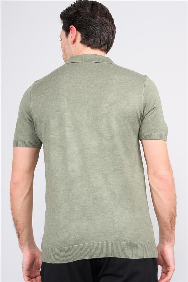 Halifaks A.Yeşil Erkek 39553 40 Ferm Polo Yk 20 2 Vıs Cot Tac Basıc Kısa Kol T-Shirt