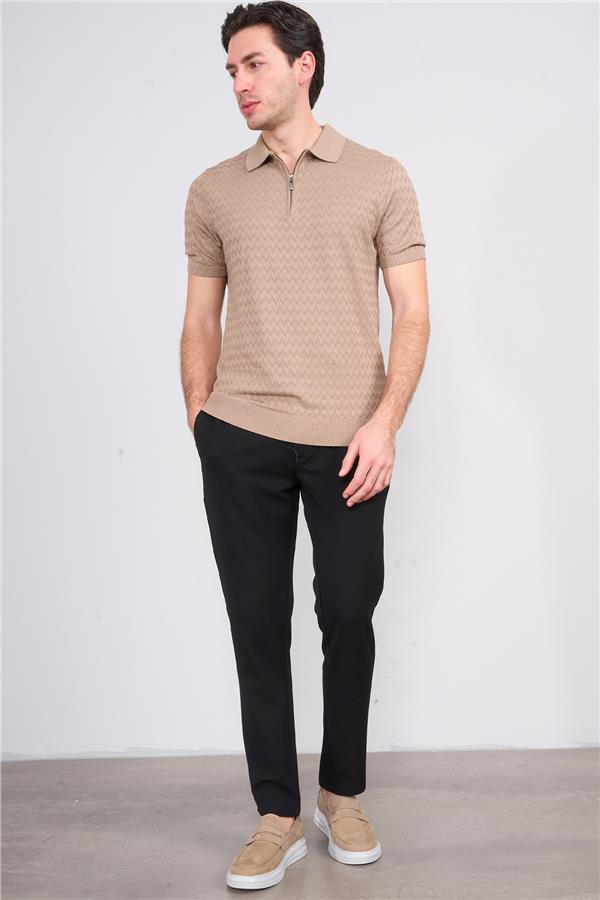 Halifaks K.Vizon Erkek 39796 40 Ferm Polo Yk 20 2 Vıs Cot Tac Tek Kat Kısa Kol T-Shirt