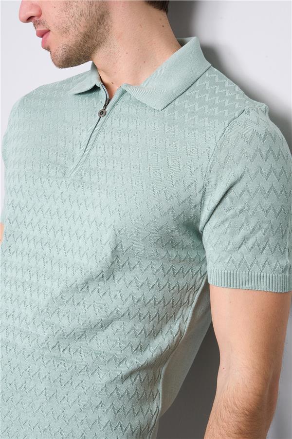 Halifaks N.Yeşilı Erkek 39796 40 Ferm Polo Yk 20 2 Vıs Cot Tac Tek Kat Kısa Kol T-Shirt