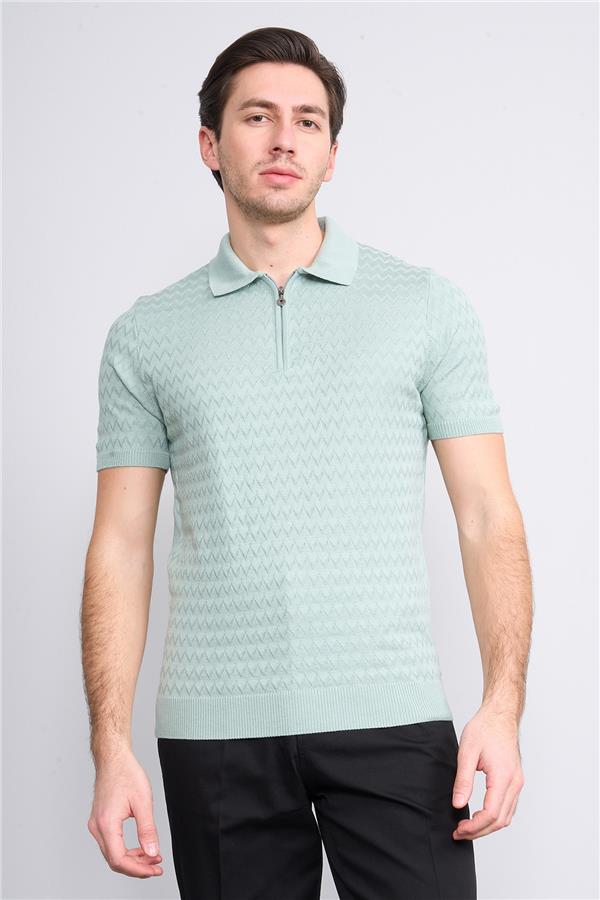 Halifaks N.Yeşilı Erkek 39796 40 Ferm Polo Yk 20 2 Vıs Cot Tac Tek Kat Kısa Kol T-Shirt