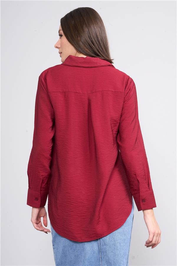 Helly Mg-5166 Kırmızı Kadın Kız Baskılı Gomlek