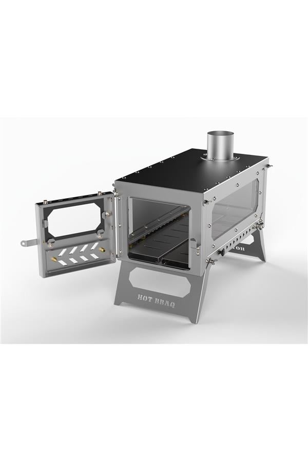 Hot Tent Inox Stove Portable Katlanabilir Kamp Sobası