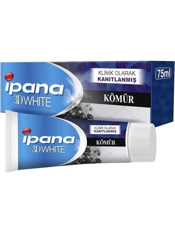 IPANA 75ML 3D WHITE CHARCOAL ILE