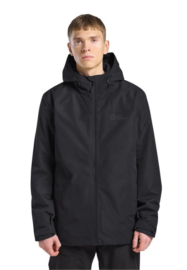Jack Wolfskın A61870-6000 Black Wısper Ins Jkt M Erkek Outdoor Mont